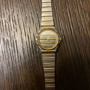 25mm Piaget Polo Gold Silver Two Tone Watch New Battery